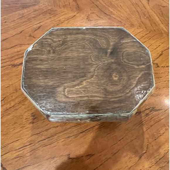 Antique Anton Pieck wooden provincial town graphic flip top purse. Amazing! - Picture 8 of 15